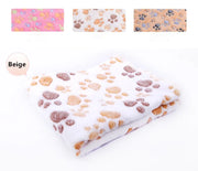 Floral Pet Sleep Warm Paw Print Bed - VMX PETS - VMX PETS