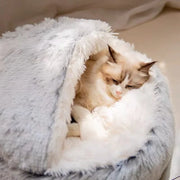 Cozy Nest Semi-Closed Pet Bed for Cats and Small Dogs - VMX PETS - VMX PETS