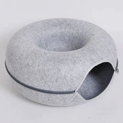 Four Seasons Available Cat Round Felt Pet Nest - VMX PETS - VMX PETS