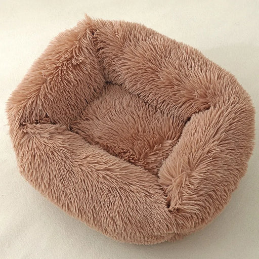 Plush Square Cat Bed: Warm Winter Pet Nest for Small Dogs and Cats - VMX PETS - VMX PETS