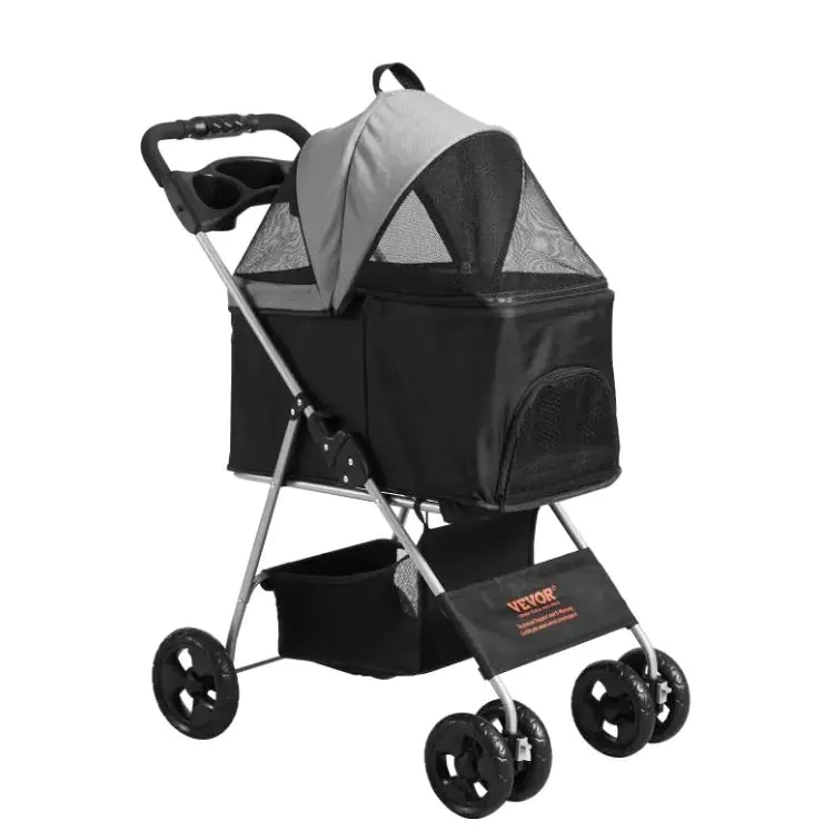 VEVOR Pet Stroller, A Four-wheeled Rotating Dog Stroller With A Brake, Has A Weight Capacity Of 35 Pounds - VMX PETS - VMX PETS
