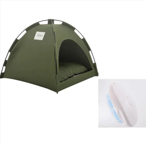 Portable Pet Tent with Cooling Mat | Cozy Indoor & Outdoor Dog and Cat Bed - VMX PETS - VMX PETS