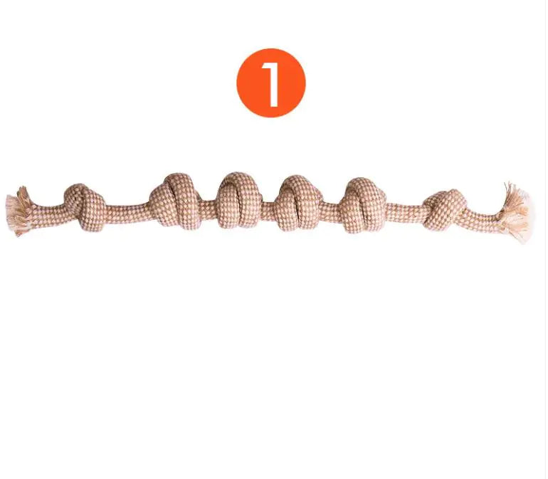 9 Packs Sustainable Natural Cotton Hemp Organic Tough Rope Dog Toy Chew Set Hemp Dog Toy - VMX PETS - VMX PETS