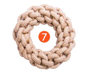 9 Packs Sustainable Natural Cotton Hemp Organic Tough Rope Dog Toy Chew Set Hemp Dog Toy - VMX PETS - VMX PETS