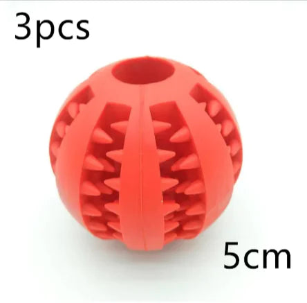 Interactive Rubber Slow Feeder Dog Ball - VMX PETS - VMX PETS
