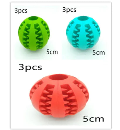 Interactive Rubber Slow Feeder Dog Ball - VMX PETS - VMX PETS