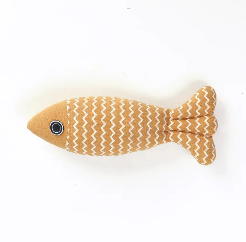 Linen Fish Cat Toy - VMX PETS - VMX PETS