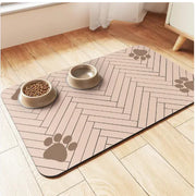 Pet Cat and Dog Eating Diatom Ooze Floor Mat Feeding Splash-proof Household Water-absorbing Quick-drying - VMX PETS - VMX PETS