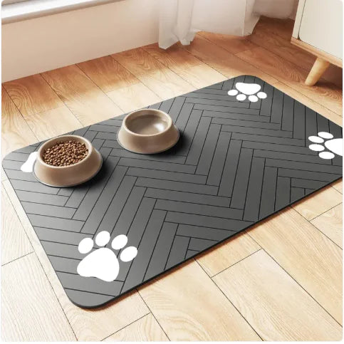 Pet Cat and Dog Eating Diatom Ooze Floor Mat Feeding Splash-proof Household Water-absorbing Quick-drying - VMX PETS - VMX PETS