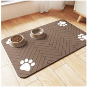 Pet Cat and Dog Eating Diatom Ooze Floor Mat Feeding Splash-proof Household Water-absorbing Quick-drying - VMX PETS - VMX PETS
