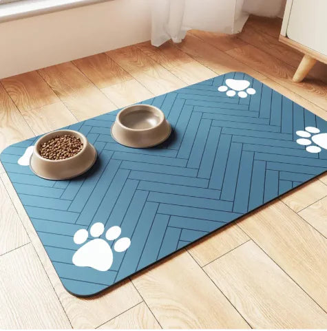 Pet Cat and Dog Eating Diatom Ooze Floor Mat Feeding Splash-proof Household Water-absorbing Quick-drying - VMX PETS - VMX PETS