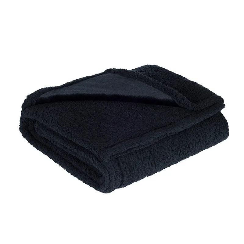 Flannel Shu Cotton Sherpa Thickened Pet Blanket - VMX PETS - VMX PETS