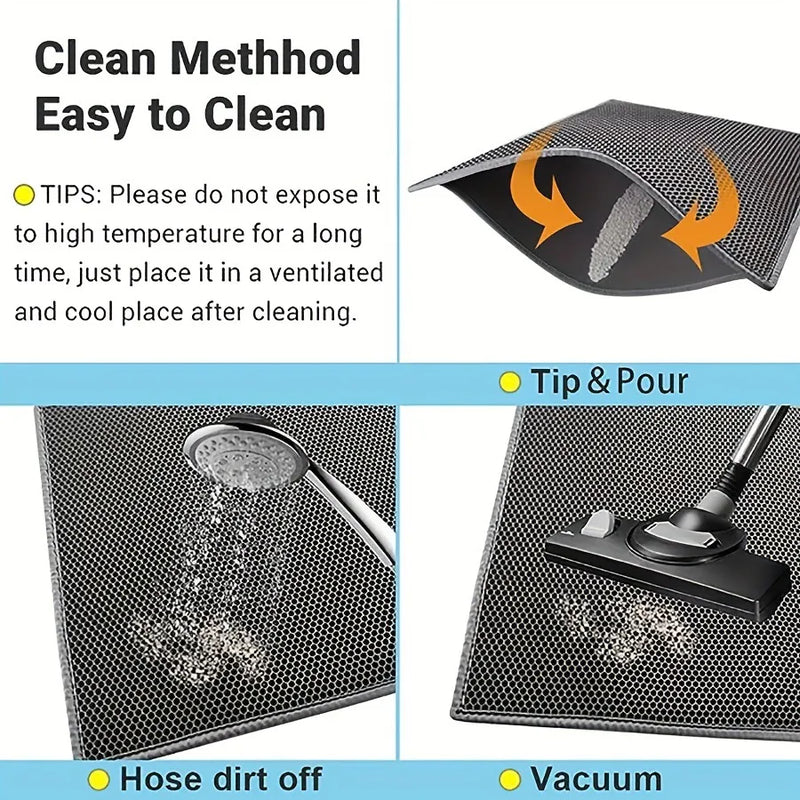 Anti-Splash EVA Double-Layer Cat Litter Mat - VMX PETS - VMX PETS