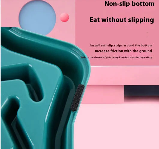 Pet Cat Dog Slow Food Bowl - VMX PETS - VMX PETS