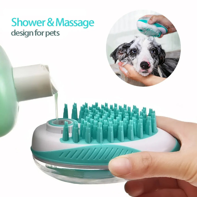 Pet Dog Cat Bath Brush 2-in-1 Pet SPA Massage Comb - VMX PETS - VMX PETS