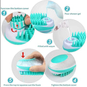 Pet Dog Cat Bath Brush 2-in-1 Pet SPA Massage Comb - VMX PETS - VMX PETS