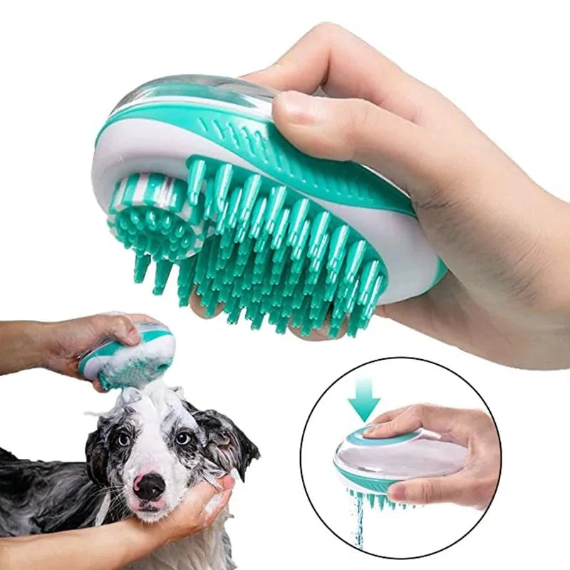 Pet Dog Cat Bath Brush 2-in-1 Pet SPA Massage Comb - VMX PETS - VMX PETS