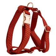Red Dot Dog Collar & Leash Set with Bow Tie - VMX PETS - VMX PETS