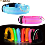 LED Pet Dog Collar for Night Safety, Nylon Leash with Glow-in-the-Dark Feature - VMX PETS - VMX PETS