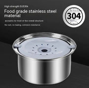 Stainless Steel Large Capacity Floating Pet Bowl - VMX PETS - VMX PETS