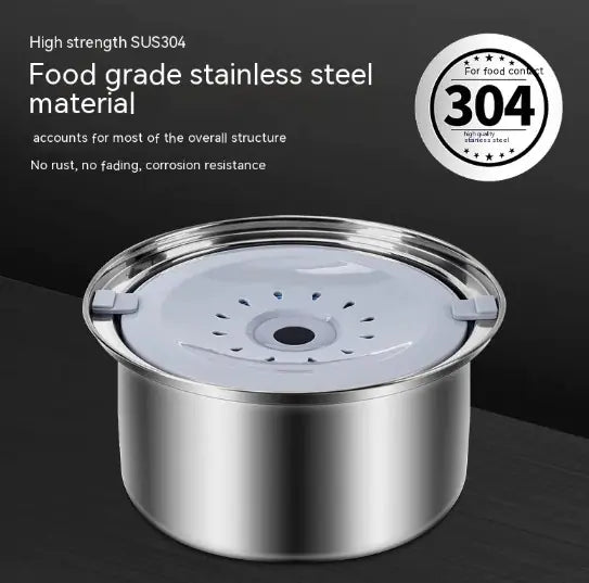 Stainless Steel Large Capacity Floating Pet Bowl - VMX PETS - VMX PETS