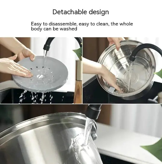 Stainless Steel Large Capacity Floating Pet Bowl - VMX PETS - VMX PETS