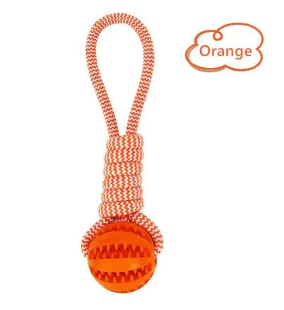 Pet Ball Toy with Rope Rubber - VMX PETS - VMX PETS