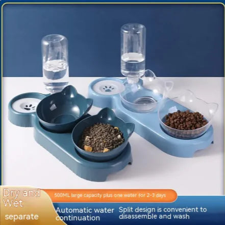 Anti-Tip Cat Bowl Feeder - VMX PETS - VMX PETS