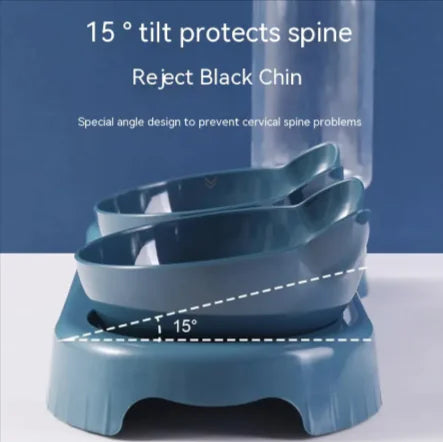 Anti-Tip Cat Bowl Feeder - VMX PETS - VMX PETS