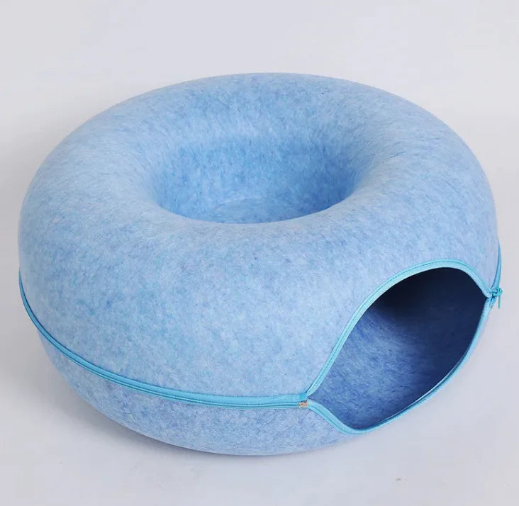 Four Seasons Wool Felt Cat Tunnel & Bed - VMX PETS - VMX PETS
