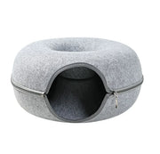 Four Seasons Wool Felt Cat Tunnel & Bed - VMX PETS - VMX PETS