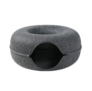 Four Seasons Wool Felt Cat Tunnel & Bed - VMX PETS - VMX PETS