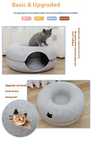 Pet Bed Comfortable Round Cat Tunnel - VMX PETS - VMX PETS