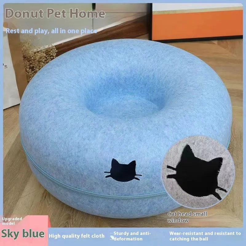 Pet Bed Comfortable Round Cat Tunnel - VMX PETS - VMX PETS