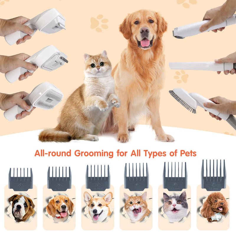 Pet Grooming Pro: All-in-One Suction and Scissors Machine for Effortless Fur Care - VMX PETS - VMX PETS