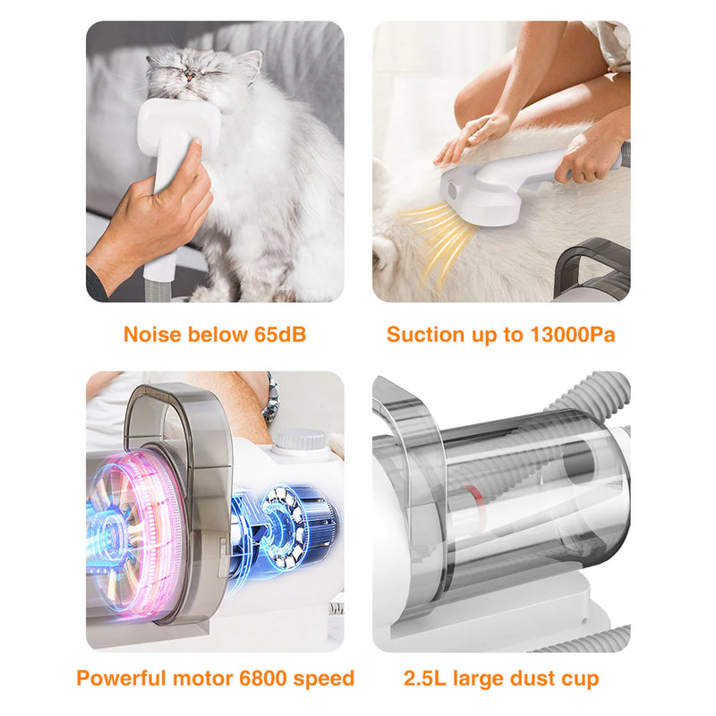 Pet Grooming Pro: All-in-One Suction and Scissors Machine for Effortless Fur Care - VMX PETS - VMX PETS