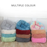 Plush Square Cat Bed: Warm Winter Pet Nest for Small Dogs and Cats - VMX PETS - VMX PETS