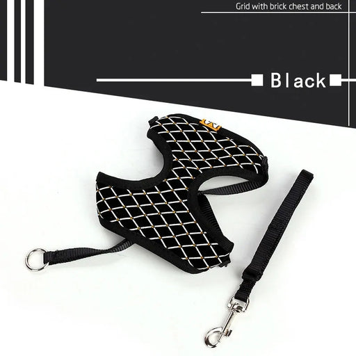 Rhinestone Pet Harness And Leash Set - VMX PETS - VMX PETS